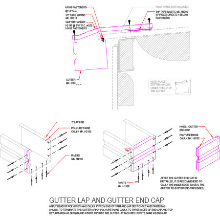 GUTTER - ON SLOPE
